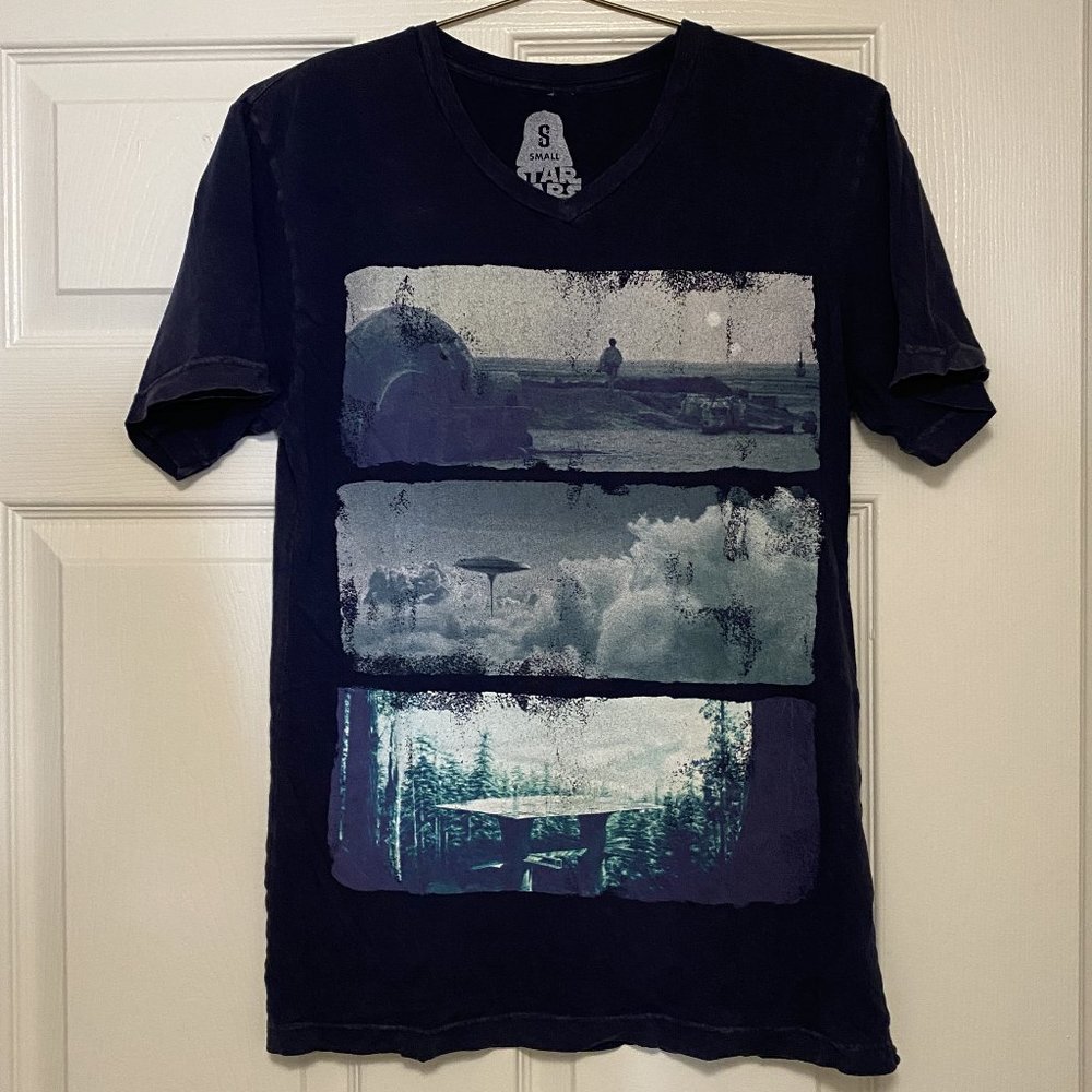 Star Wars Original Trilogy Panorama Shirt, Sz S